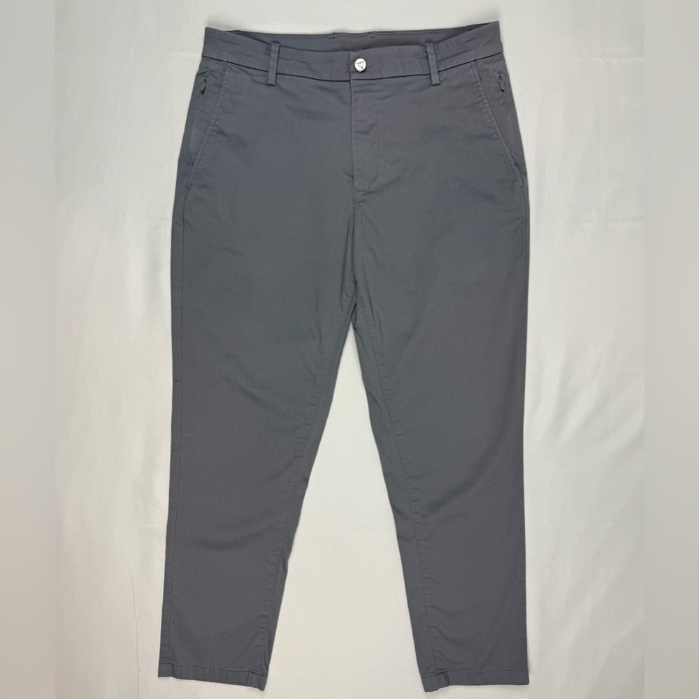 Bird Dogs Mens Lined Chino Pants 32 x 27 Grey Tapered B8